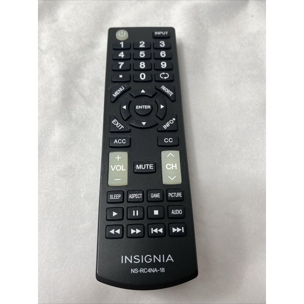 Original Genuine OEM Insignia Remote Control NS-RC4NA-18 for Select Insignia TVs